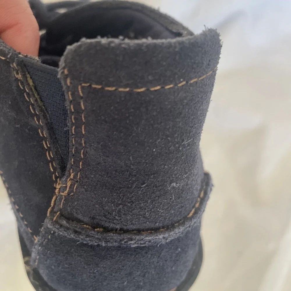 Clarks Womens 15260 Chukka Lace Up Navy Blue Suede Ankle Boots Size 5M 2015‎